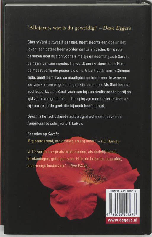 Achterkant van Sarah