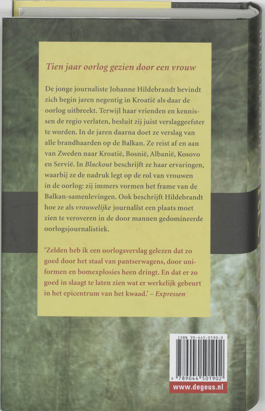 Achterkant van Blackout