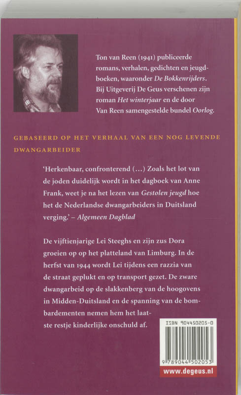 Achterkant van Gestolen jeugd