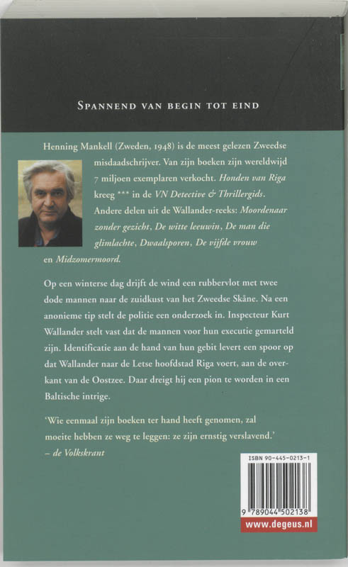 Achterkant van Honden van Riga