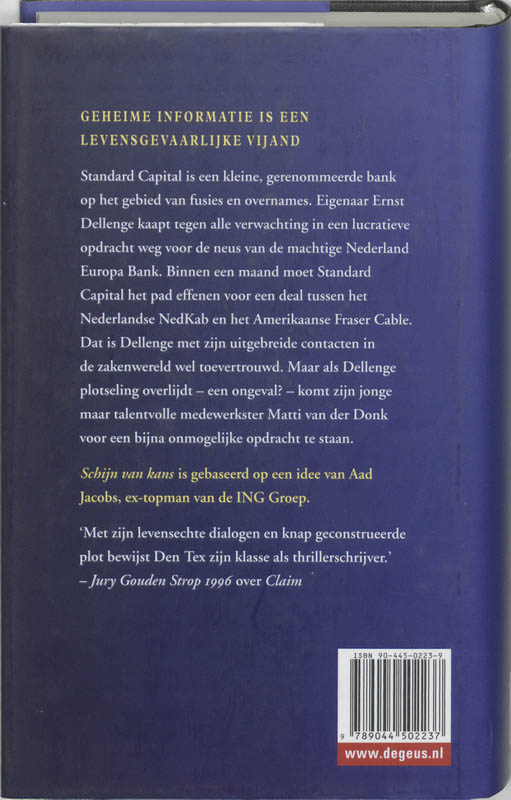 Achterkant van Schijn van kans