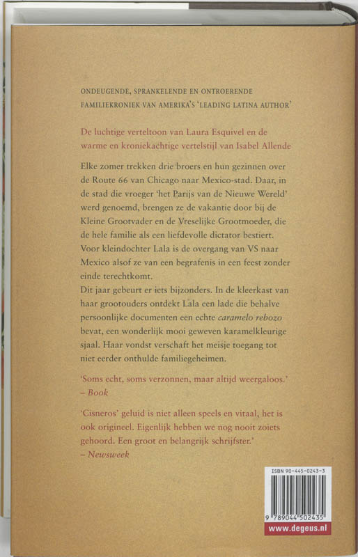 Achterkant van Een huid van karamel