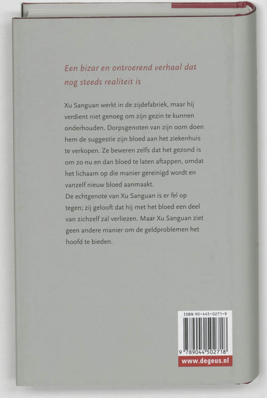 Achterkant van De bloedverkoper