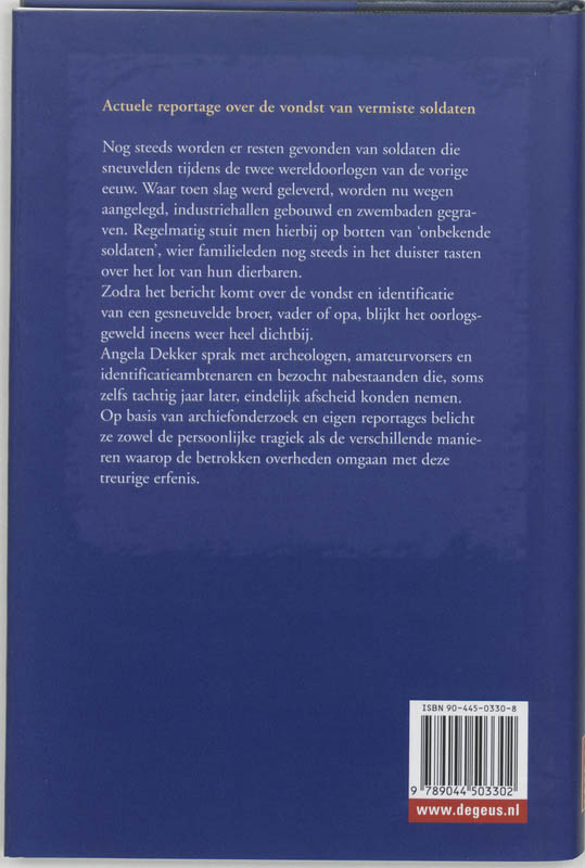 Achterkant van De onbekende soldaat