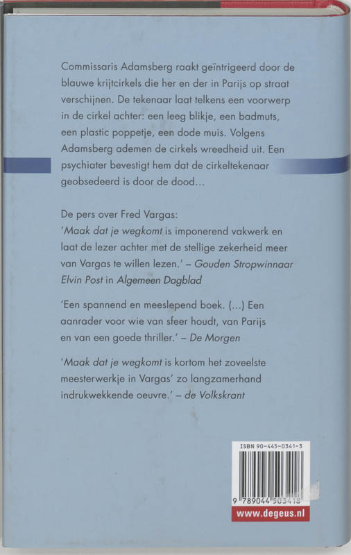 Achterkant van De man van de blauwe cirkels