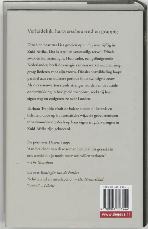 Achterkant van De witte aap