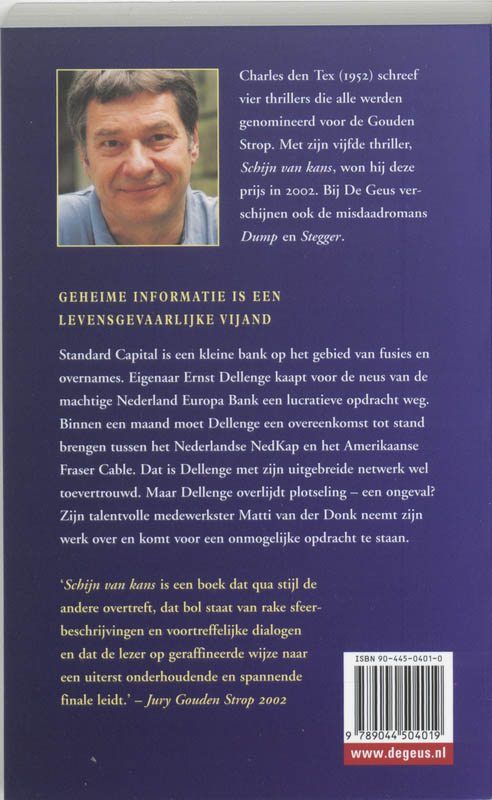 Achterkant van Schijn van kans