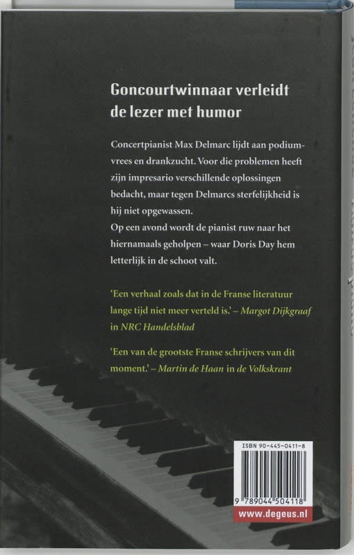 Achterkant van Aan de piano