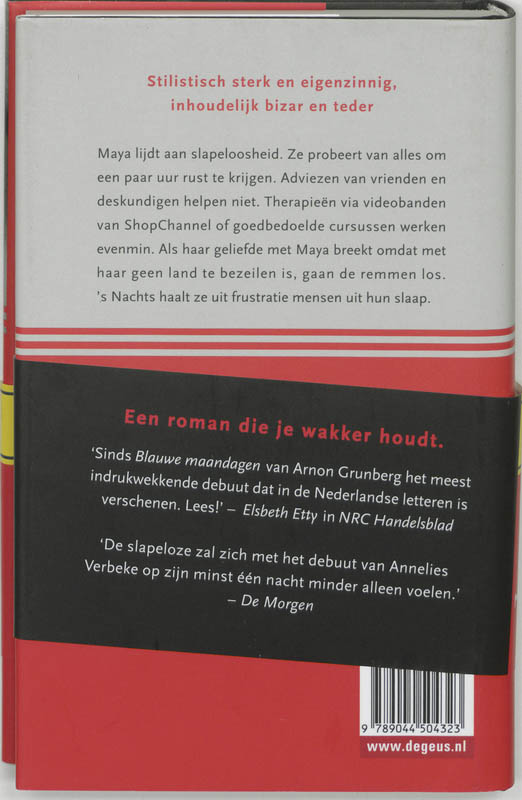 Achterkant van Slaap!
