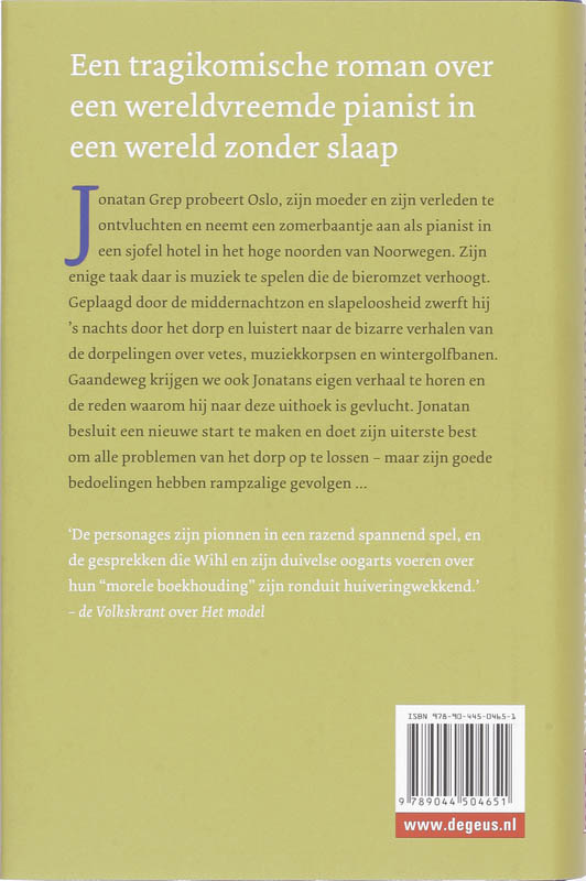 Achterkant van De entertainer
