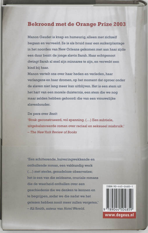 Achterkant van Bezit