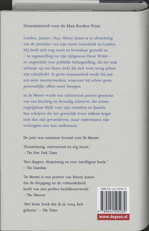 Achterkant van De meester