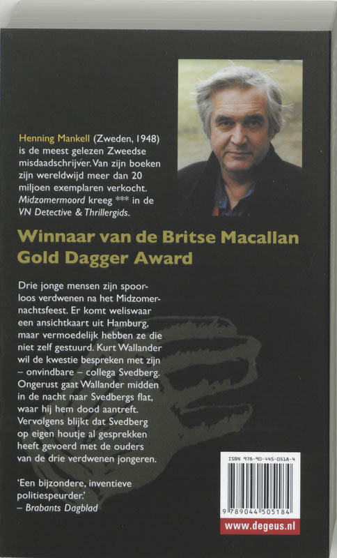 Achterkant van Midzomermoord