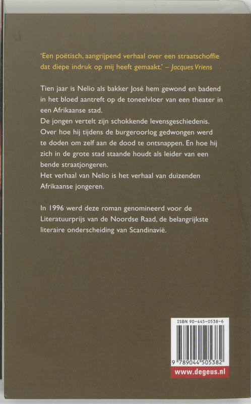 Achterkant van Verteller van de wind