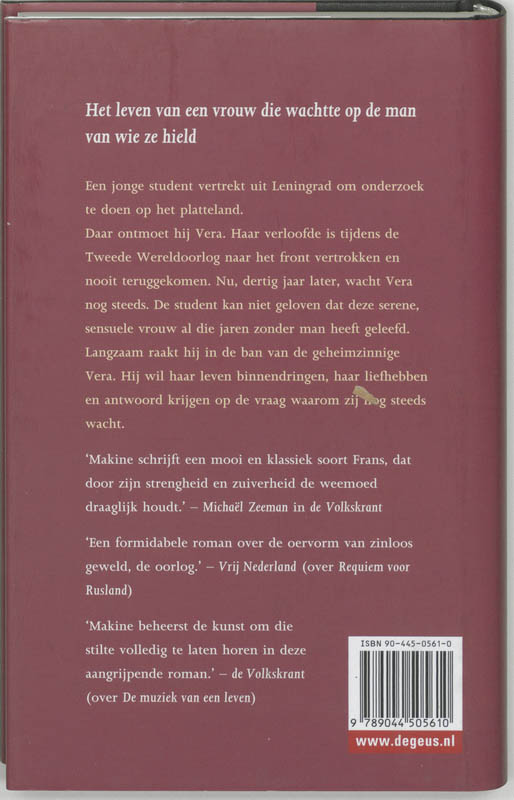 Achterkant van De vrouw die wachtte