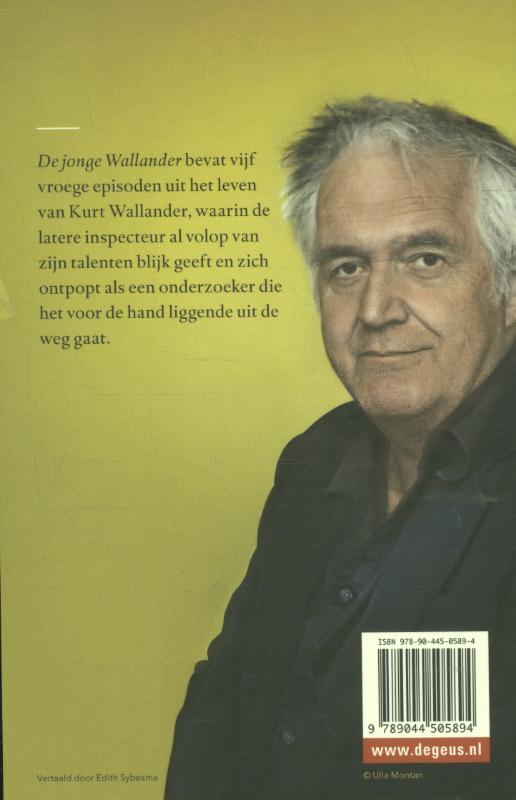 Achterkant van De jonge Wallander