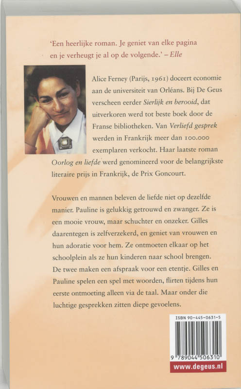 Achterkant van Verliefd gesprek