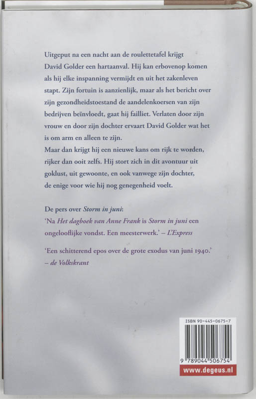 Achterkant van David Golder