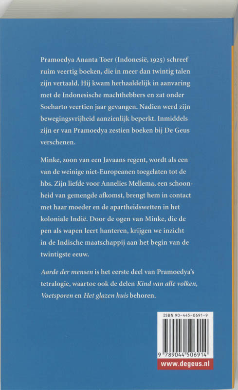 Achterkant van Aarde der mensen