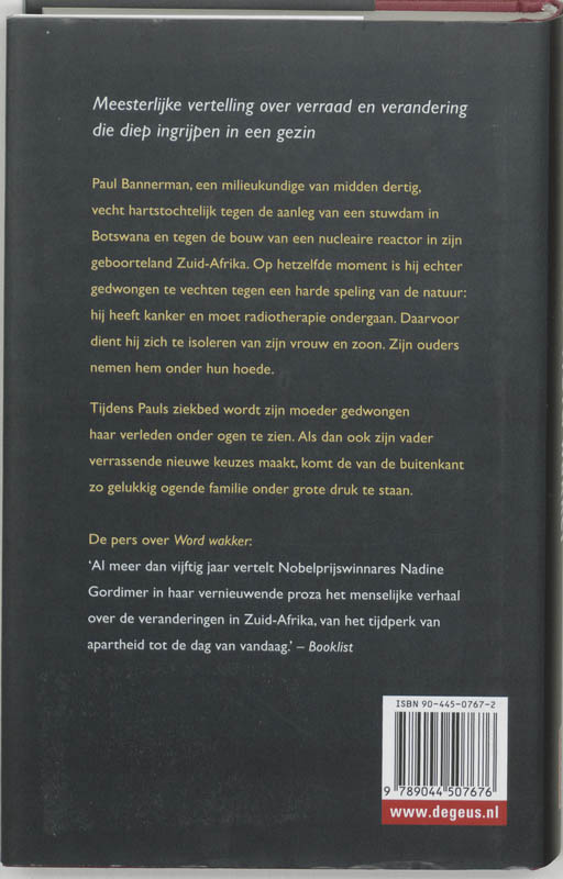 Achterkant van Word wakker
