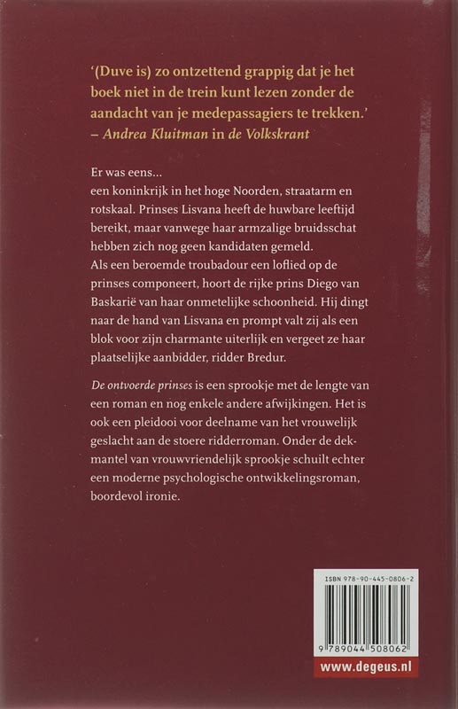 Achterkant van De ontvoerde prinses