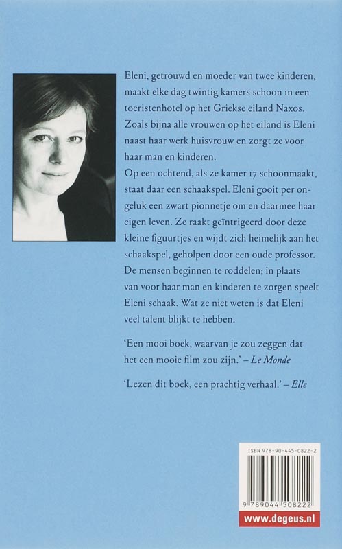 Achterkant van De schaakspeelster