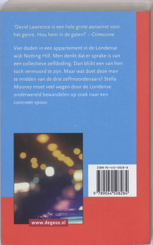 Achterkant van Vier doden in een kring