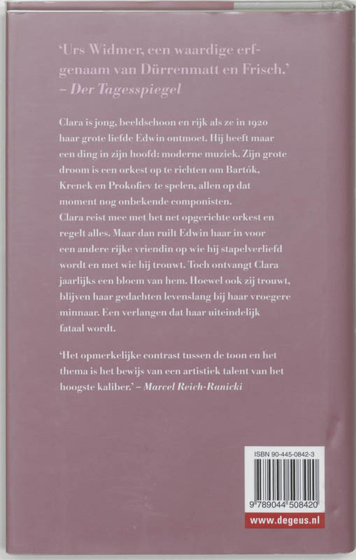 Achterkant van De geliefde van mijn moeder