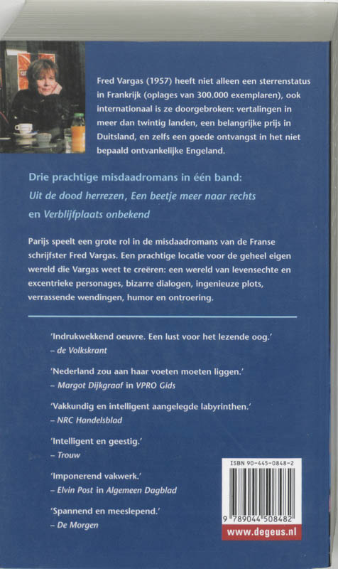 Achterkant van Misdaad in Parijs