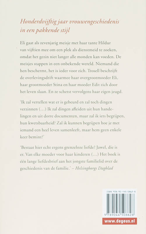 Achterkant van Vijf vrouwen