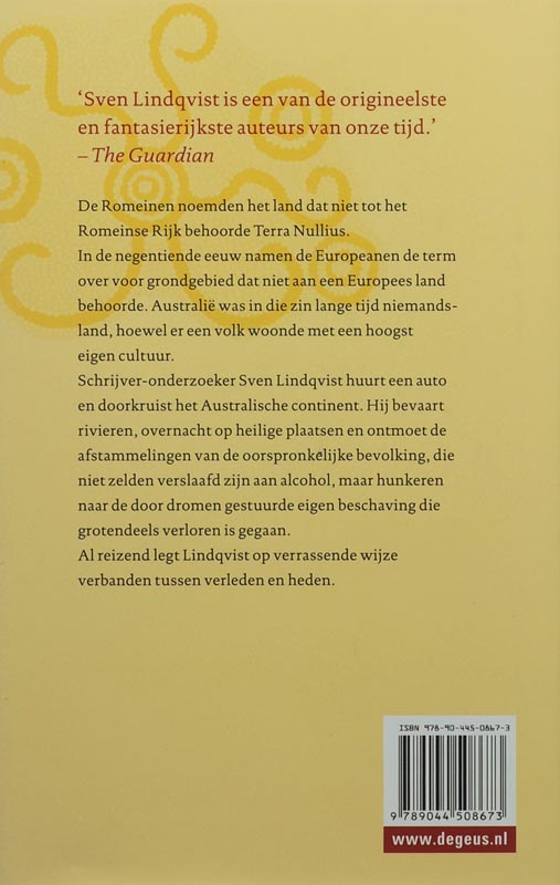Achterkant van Een reis door Niemandsland