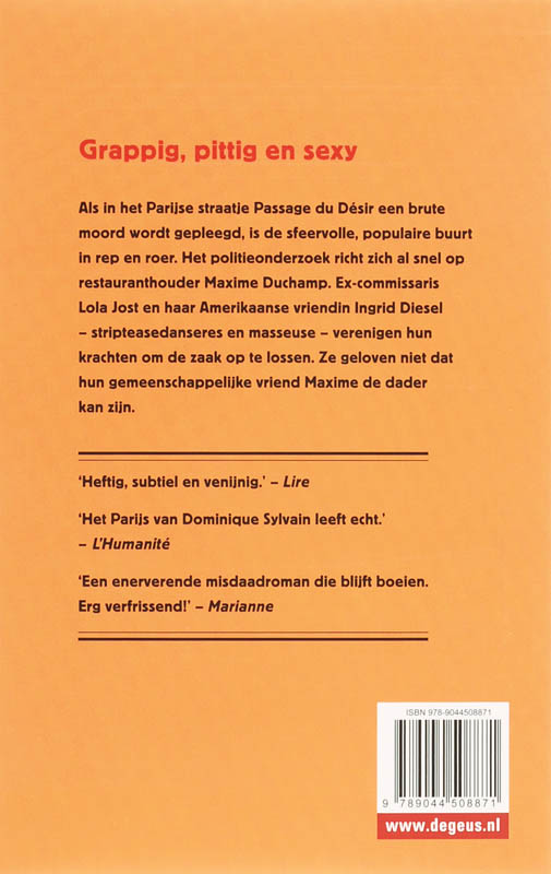Achterkant van Strip
