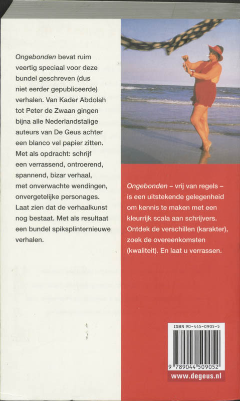 Achterkant van Ongebonden