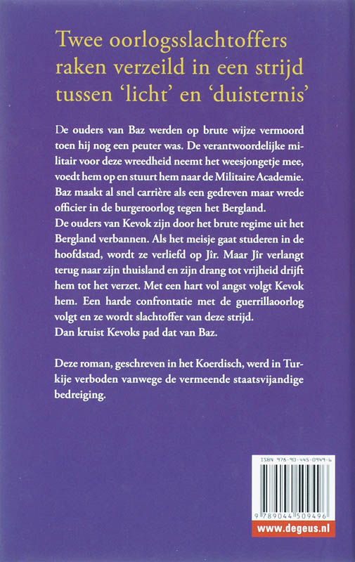 Achterkant van Licht als de liefde, duister als de dood