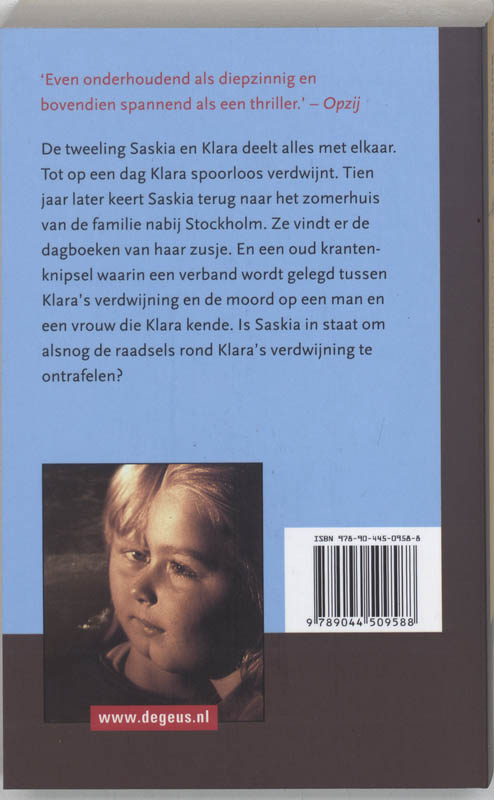 Achterkant van Zusje van me