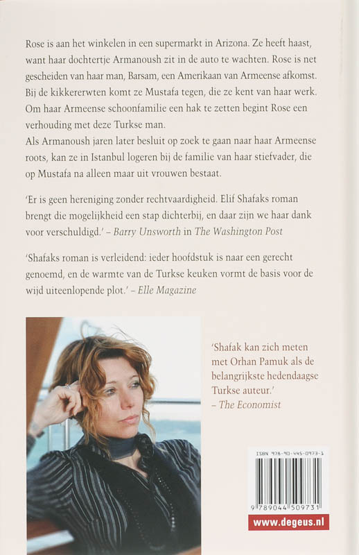 Achterkant van De bastaard van Istanbul