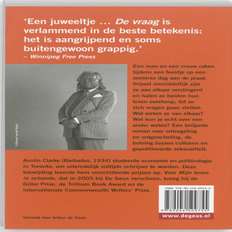 Achterkant van De vraag