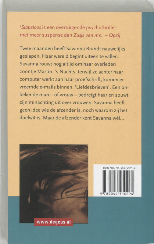 Achterkant van Slapeloos