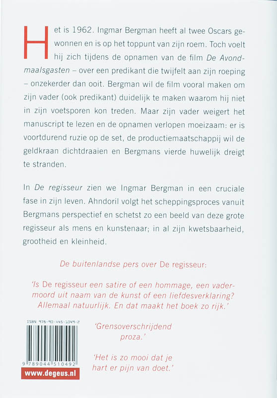 Achterkant van De regisseur