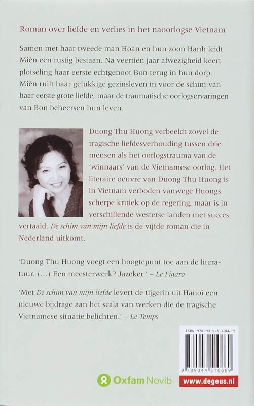 Achterkant van De schim van mijn liefde