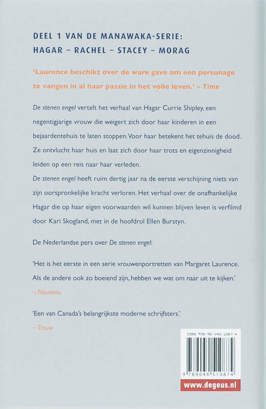 Achterkant van De stenen engel