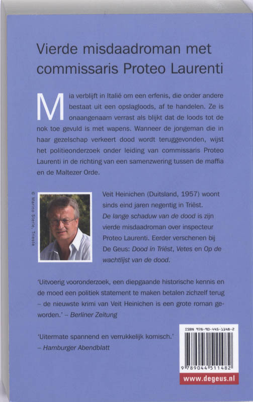 Achterkant van De lange schaduw van de dood
