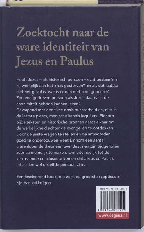 Achterkant van Het raadsel van Damascus