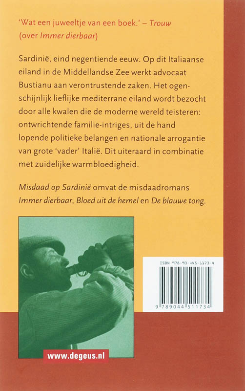 Achterkant van Misdaad op Sardinië