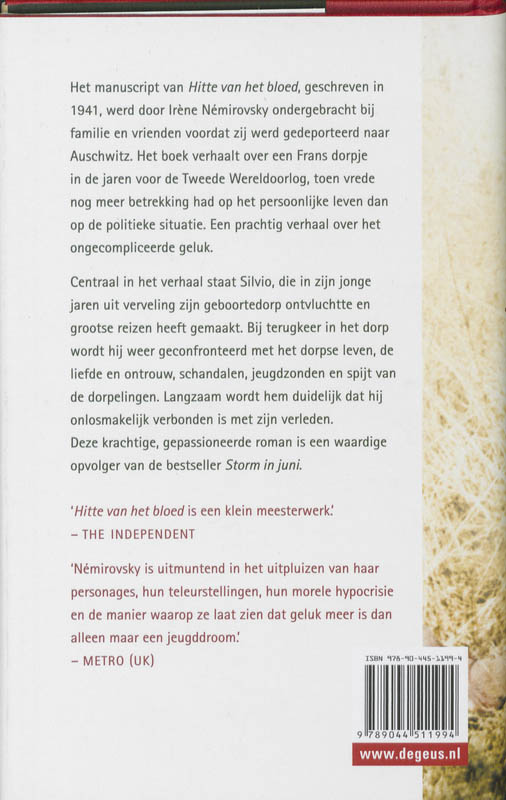 Achterkant van Hitte van het bloed