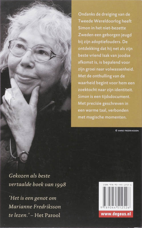 Achterkant van Simon