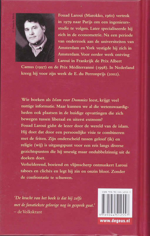 Achterkant van Over het Islamisme