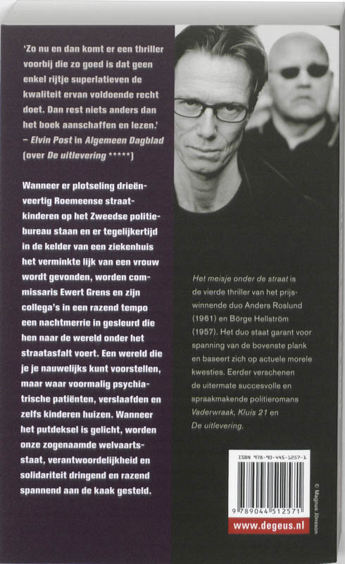 Achterkant van Het meisje onder de straat