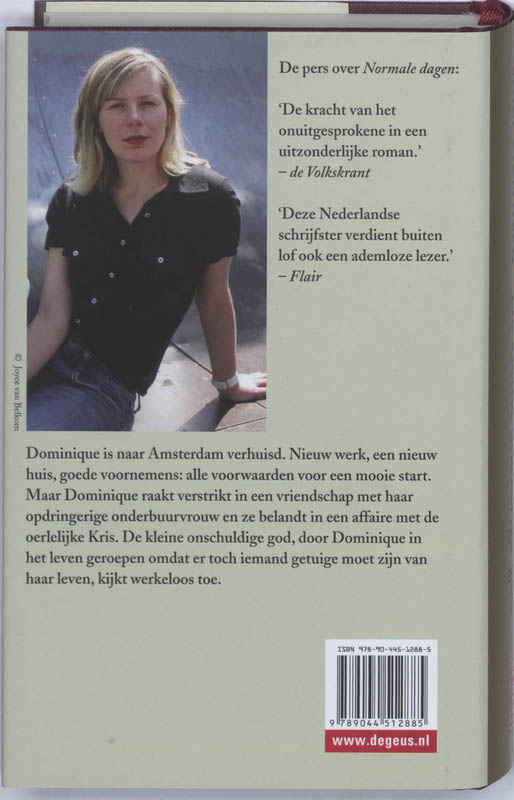 Achterkant van De kleine miezerige god