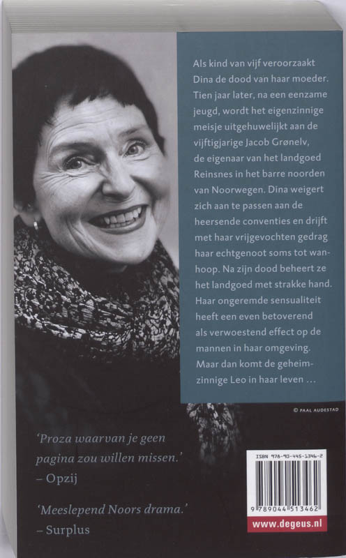 Achterkant van Het boek Dina